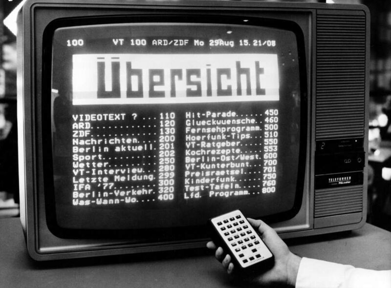 Und das waren Meilensteine der Vergangenheit: Vor 30 Jahren gab es die erste Demonstration von Videotext, ... (Archiv: Vogel Business Media)