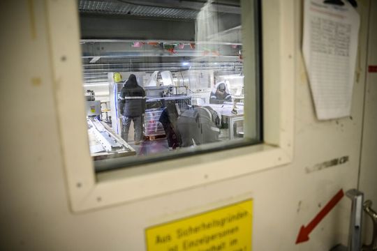 Blick ins Eislabor der Alfred-Wegener-Instituts(Bild:  Alfred-Wegener-Institut / Kerstin Rolfes)