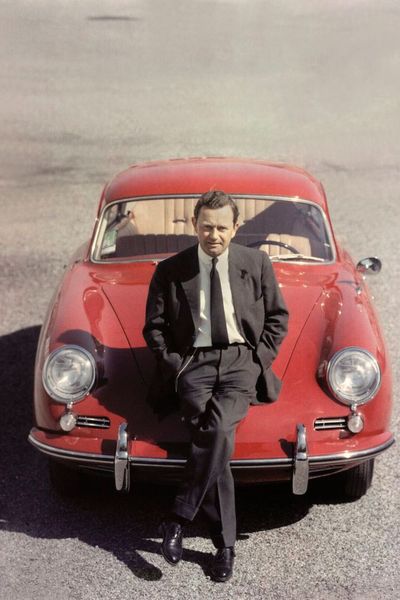 Porsche-356-B-Coupé ab 1959, mit Ferry Porsche. (Bild: Porsche)