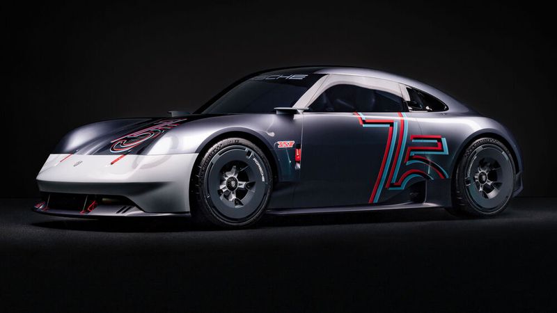 Porsche hat eine Sportwagenstudie mit historischem Bezug gebaut.  (Bild: Porsche)