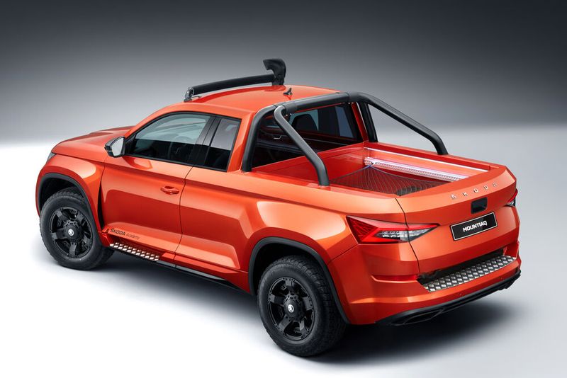 2019 nahmen sich die Skoda-Nachwuchskräfte erneut des Trend-Themas Pick-up an. Daraus entstand das „Skoda Azubi Concept Car“ Mountiaq.  (Bild:Skoda)