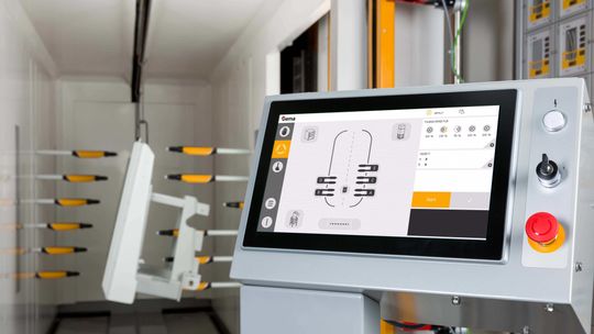 Gema Switzerland GmbH setzt als Applikationshersteller seit geraumer Zeit auf intelligente, vernetzte Steuerungen bzw. Steuerungssoftware, wie das „Magic Control 4.0“-System, welches eine leistungsfähige Automatisierungsschnittstelle bietet. (Bild:  Gema)