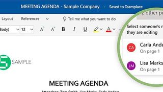 Teamplace ermöglicht es Teammitgliedern, gleichzeitig an ein und demselben Office-365-Dokument zu arbeiten. (Cortado Mobile Solutions)