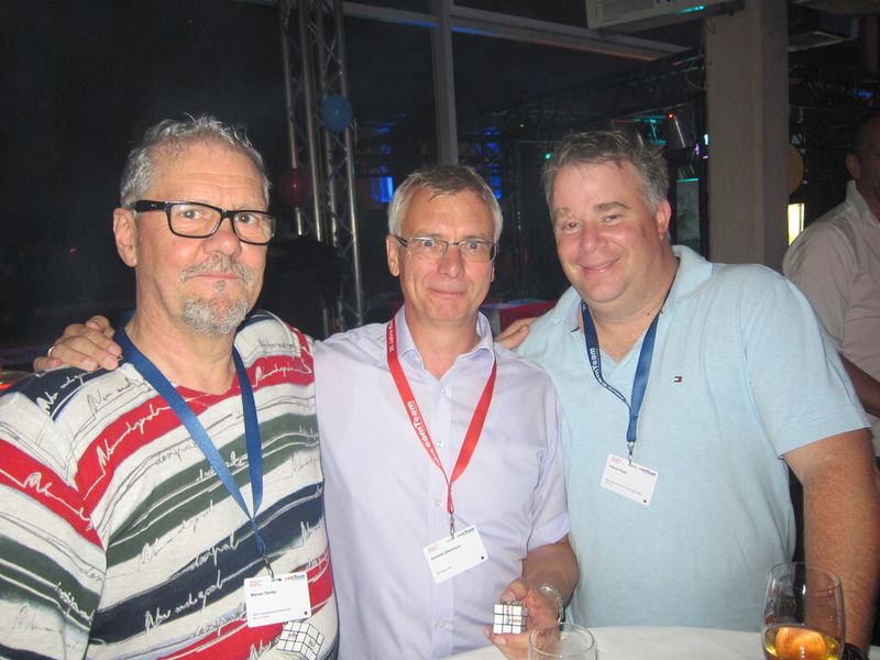 (v. l.) Werner Sterkel, WSV-Computer & Bürotechnik, Andreas Bökemeyer, Wortmann und  Patrick Pauly, Pauly Büromaschinen. (Vogel IT-Medien)