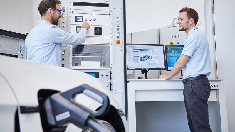 KPIT und D Space wollen mit ihrer Validierungslösung für Ladesysteme die Entwicklung des Elektroautos vorantreiben. (© Copyright 2020 dSPACE GmbH)