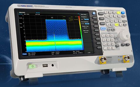 Die Serie SSA3000X-R von Siglent bietet eine Echtzeit-Analysebandbreite von bis zu 40 MHz. Die Serie SSA3000X-R von Siglent bietet eine Echtzeit-Analysebandbreite von bis zu 40 MHz.