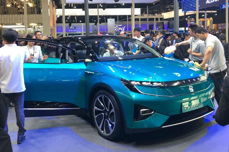 Die Marke Byton wurde erst vor wenigen Monaten gegründet und präsentierte ein Elektro-SUV. (Stefan Grundhoff)