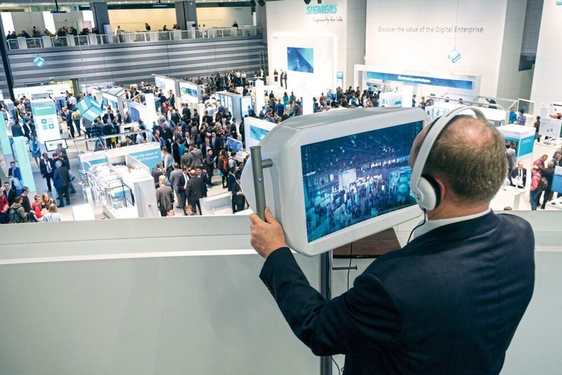 Photo prise lors de la dernière édition de SPS IPC Drives à Nuremberg. (Mesago / Thomas Geiger)
