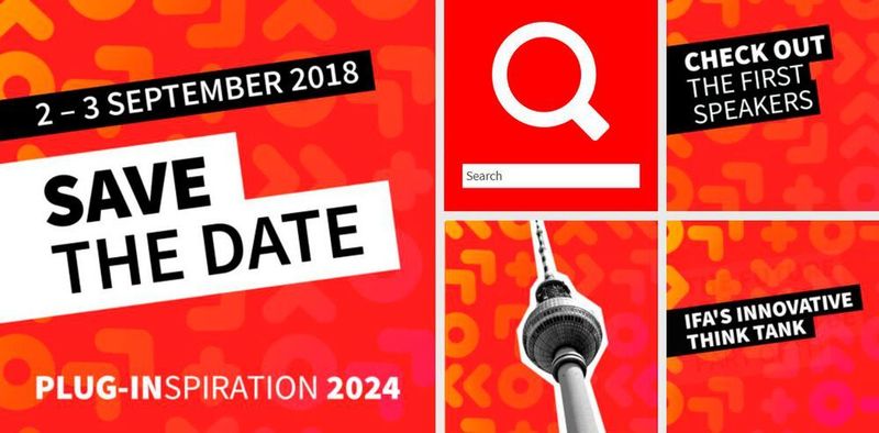 Der IFA+ Summit ist der Kongress zur weltbekannten Messe 
Gezeigt werden Ideen, Visionen und vorausschauendes Denken über neue Technologien und innovative Geschäftsmodelle. Das zweitägige Programm ist vollgepackt mit über 50 Referenten aus unterschiedlichsten Branchen und Themengebieten. Im Jahr 2018 gibt es vier Themencluster - Intelligenz, Gesellschaft, Interaktion und Erfahrung - mit jeweils unterschiedlichen technologiegetriebenen Visionen und Perspektiven. 
2. bis 3. September, Berlin 
Weitere Informationen (IFA)