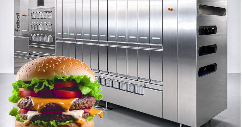 „Fabal“: Die Fully Automatic Burger Assembly Line für die Burger-Produktion in Quick Service Restaurants.(Bild:  Reet Systems / frei lizenziert, Victor Salazar bei Pixabay)