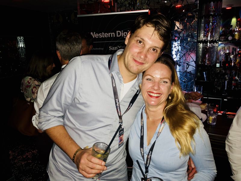 Felix Kretschmann, Western Digital, und Hannah Lamotte, IT-BUSINESS (Bild: IT-BUSINESS)