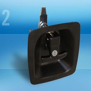 Kompressionsverschlüsse der Serien N2 und N4 lassen sich sicher schließen und schnell wieder öffnen und wurden für die Einsatzbedingungen im Chassis entwickelt. Bild: Southco