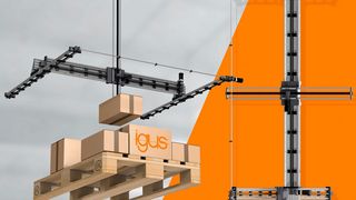 Der Igus-Roboter „drylin“ ist für die XXL-Automatisierung als Bausatz für 7.000 Euro inklusive Steuerung erhältlich. Er ließe sich einfach selbst nach dem Do-it-yourself Prinzip aufbauen und programmieren. Er kann bis zu 10 Kilogramm schwere Produkte handeln.  (Bild: Igus)