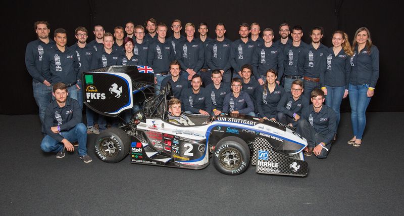 Platz 2 geht an das Rennteam der Uni Stuttgart. (Bild: FSG - Ole Kroeger)