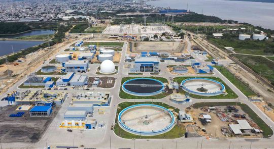 Die Kläranlage in Guayaquil setzt durch ihr ganzheitliches Konzept neue Maßstäbe für die moderne Abwasserbehandlung in Südamerika.(Bild:  Emapag, Ezzawater)