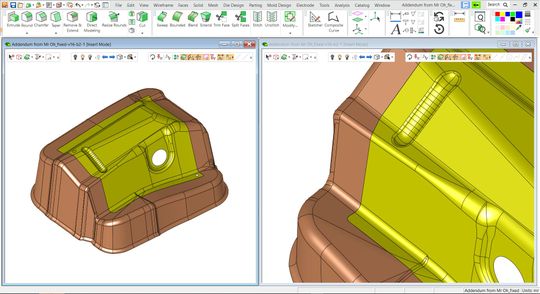 (Erweiterte Funktionalität zur Flächenverlängerung in Cimatron 16. (Bild: Cimatron))