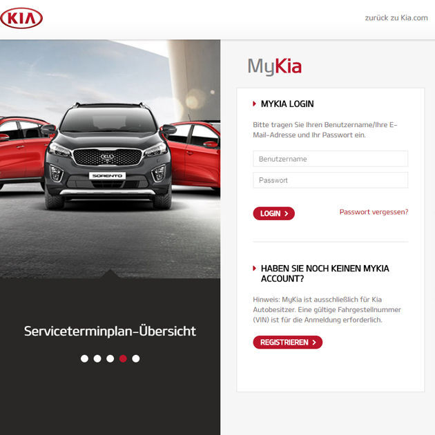 Kia online catalog