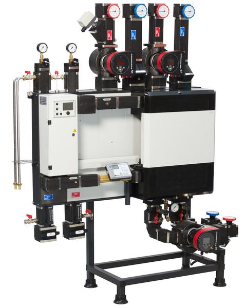 Die modulare Fernwärmestation Pewo CAD M von Pewo. (Bild: Pewo)