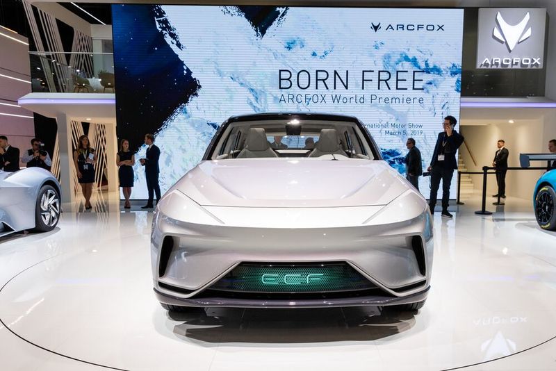 Noch 2020 will die Premium-Marke Arcfox das SUV ECF in den Markt bringen. (Bild: Gims/Messe Genf)