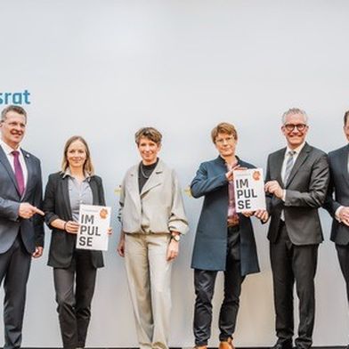 Der Innovationsrat für Deutschland. Auf der Hannover Messe haben die Experten fünf Impulse für den Standort vorgelegt.  (Bild: Julian Huke Photography )