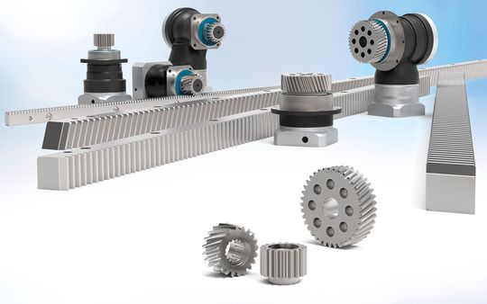 The new integrated gearbox-pinion-rack combination from Neugart: Perfectly matched for powerful rack-and-pinion drives(Image: Neugart GmbH)