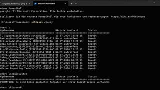 „schtasks“ hilft, in der Befehlszeile dabei geplante Aufgaben zu erstellen.  (Bild: Thomas Joos)