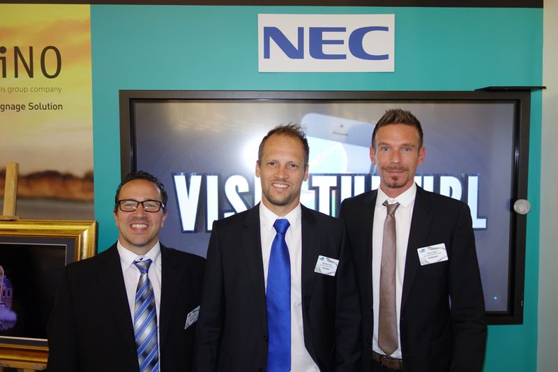 Das Digital-Signage-Team (v. l.): Thomas Krüger, Matthias Foltin und Oliver Weiß (Bild: IT-BUSINESS)