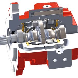 Hohe Leistungsdichte, hoher Arbeitsdruck und niedrige zulässige Drehzahl: AX-Pumpen sorgen für präzise Arbeitsbewegungen und bilden so den idealen Antrieb für dezentrale lineare Achsen.