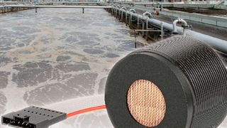 Der neue Sensor eignet sich vom armdicken Rohr bis zum großen Klärbecken. (Bild: Pepperl+Fuchs; ©Werner - stock.adobe.com)