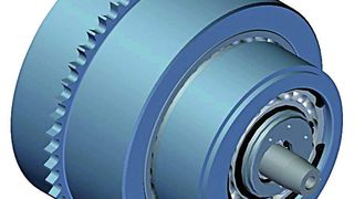 CAD-Darstellung eines stufenlosen Getriebes, das einen Wirkungsgrad von über 90% hat. Bild: U.M.S. Maschinenbau (Archiv: Vogel Business Media)