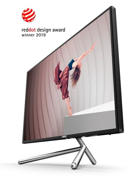 Das 2019 prämierte Design des AOC U32U1 stammt vom Studio F. A. Porsche. (AOC)