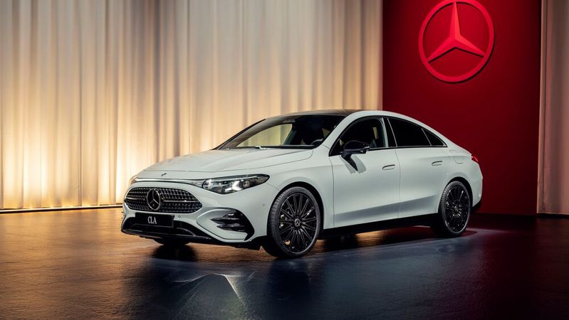 Mercedes hat den lange erwarteten CLA vorgestellt.(Bild:  Mercedes-Benz)