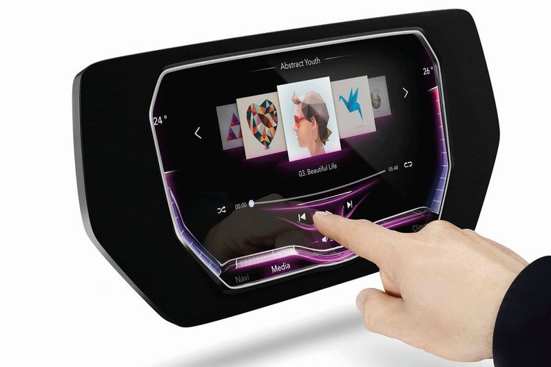 Das Display gibt bei Berührung eine haptische Rückmeldung. (Continental)