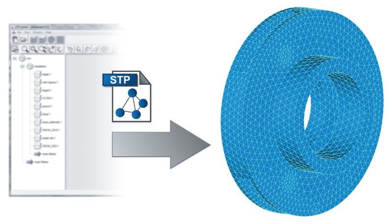 Einlesen der Trägergeometrie aus einem Step-Modell. (Bild: Kisssoft)