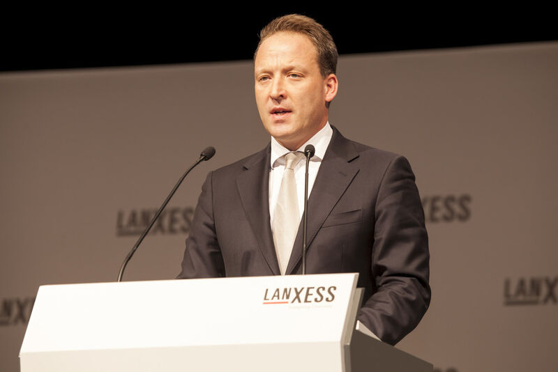 Matthias Zachert, Vorsitzender des Vorstands der Lanxess AG, präsentierte auf der Hauptversammlung 2015 das Geschäftsjahr 2014 vor den Aktionären. (Bild: Lanxess AG)