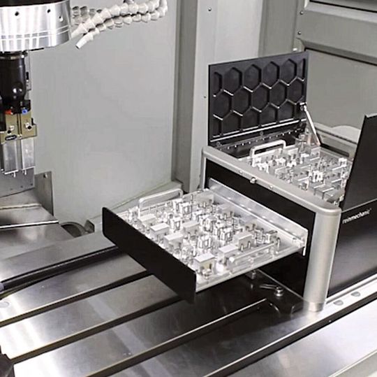 Rotomation passt auf jede 3-Achs-Fräsmaschine mit automatischem Werkzeugwechsel. Rotomation passt auf jede 3-Achs-Fräsmaschine mit automatischem Werkzeugwechsel.