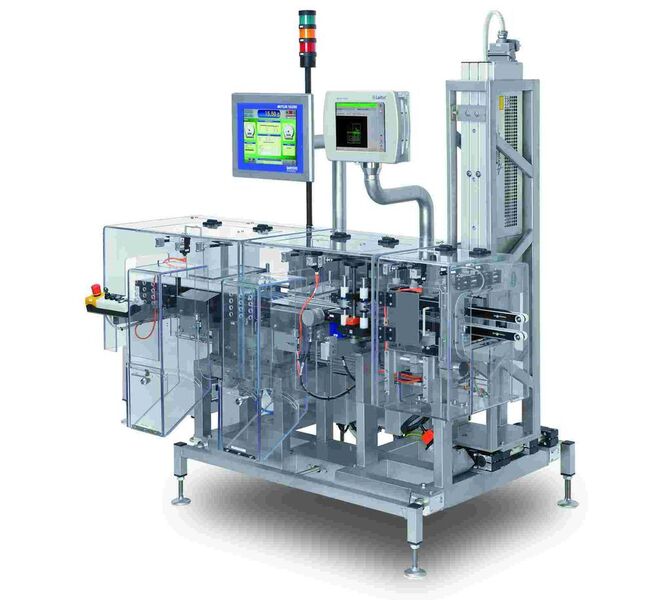 Seralisation unit XS2 MV (Mark and Vision) with integrated checkweighing capabilities for pharmaceuticals.  (Picture: Mettler Toledo)