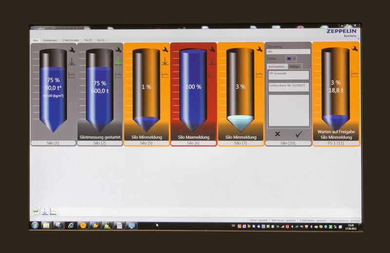 Die webfähige Visualisierungssoftware wird auf einem Server installiert und kommuniziert über das Lan-Netzwerk mit der zentralen Fernanzeige. (Bild: Zeppelin)