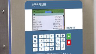 The newly redesigned KCM-III controller offers a variety of user-friendly features and improved feeding accuracy. (Coperion K-Tron (Switzerland))