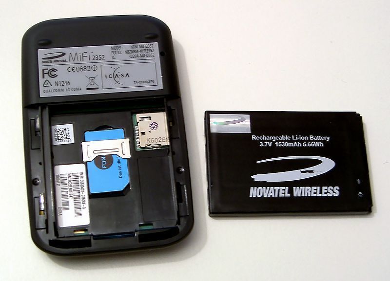 Im Novatel Wireless MiFi 2352 steckt der mit 1530 mAh leistungsstärkste Akku im Testfeld. Eine Akkuladung reicht für etwa 4 Stunden Betriebszeit aus. (Archiv: Vogel Business Media)