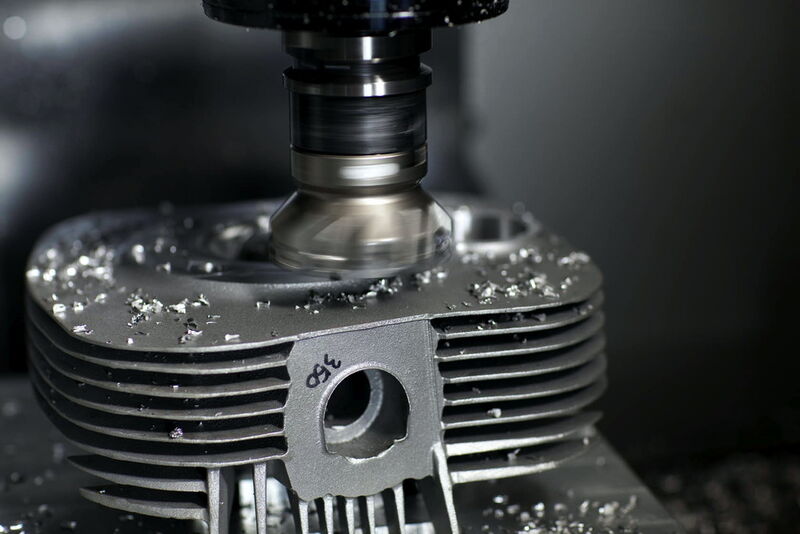 Usinage d'un composant de moteur. (Image: Haas Automation CNC)