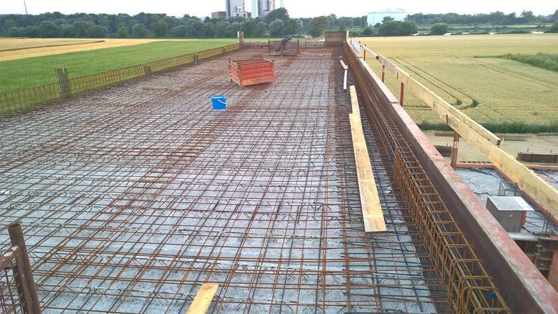 Abbildung 3: Jede Menge Beton im Fundament (Bild: Hartl Group)