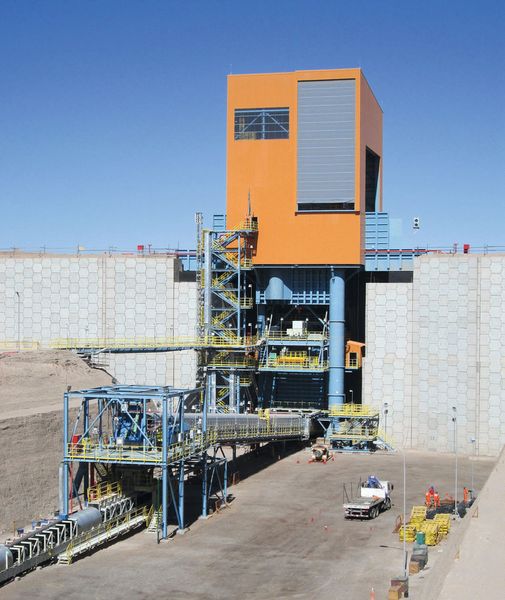 Semimobile Brechanlage in der Mine Mina Ministro Hales des Bergbauunternehmens Codelco in Chile. (Bild: ThyssenKrupp)