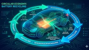 Eine aktuelle Studie des Europäischen Patentamts und der IEA zeigt, wie hart der globale Kampf um die Rohstoffsouveränität geführt wird. Beim Thema Kreislaufwirtschaft spielt die EU-Batterieverordnung eine zentrale Rolle. (Bild: KI-generiert)