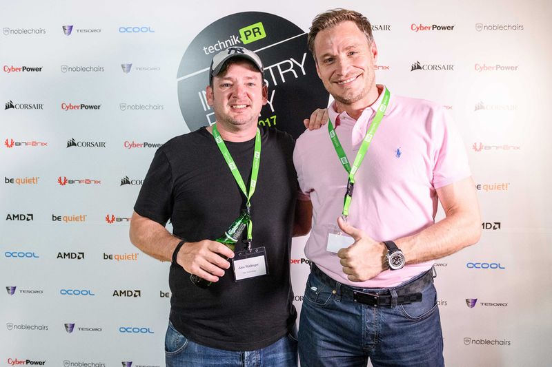 (l.) Alex Rüdinger, Talk Technology, sund Sven Hollemann. (Bild: technikPR)