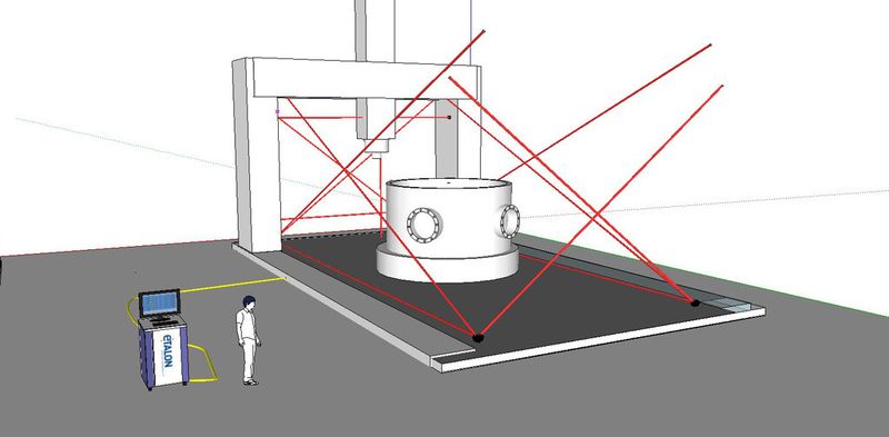 Integrated in a large machine tool, the system is said to continuously monitor machine calibration, and initiates compensating measures as needed to ensure the dimensional accuracy of the components. (Source: Etalon)