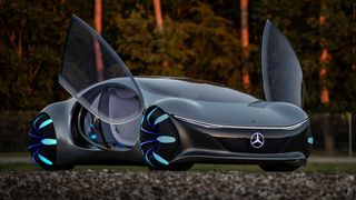 Das friedliche Miteinander von Auto und Umwelt will Mercedes mit dem „Vision AVTR“ demonstrieren. (Bild: Daimler)