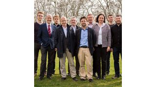 Magdeburger Projektgruppe des Sonderforschungsbereichs / Transregio 63 mit Prof. Kai Sundmacher (4.v.l.) (Harald Krieg / Universität Magdeburg)