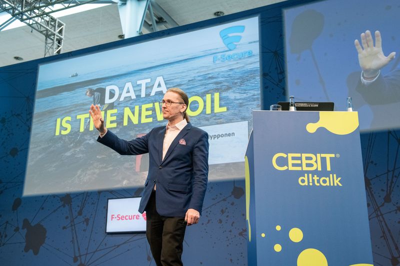 Mikko Hyppönen Chief Research Officer, F-Secure, zum Thema „Data Is The New Oil“. (Deutsche Messe)