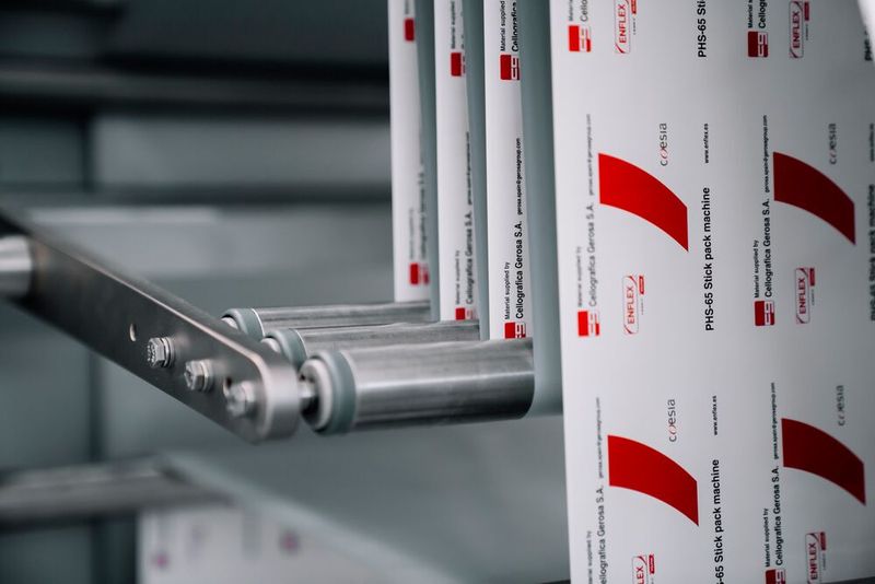 The printing technologies include GMP-compliant, UV-cured digital, flexo, hybrid, and laser technologies for versatile packaging applications. (Source: Coesia)